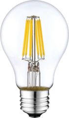 12V E27 B60 7W 6x Filament led pære, varmhvit