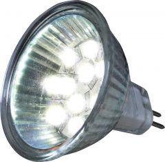 LED-pære 12 Volt 2,5 W SMD MR 16, G4-sokkel