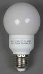 LED-pære 12 Volt 3,7 W 60 LED E27 varmhvit