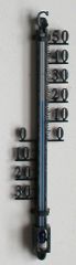 Termometer "Mini"  i aluminium, 16 cm.