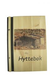 Hyttebok med fargefoto "Hytte"